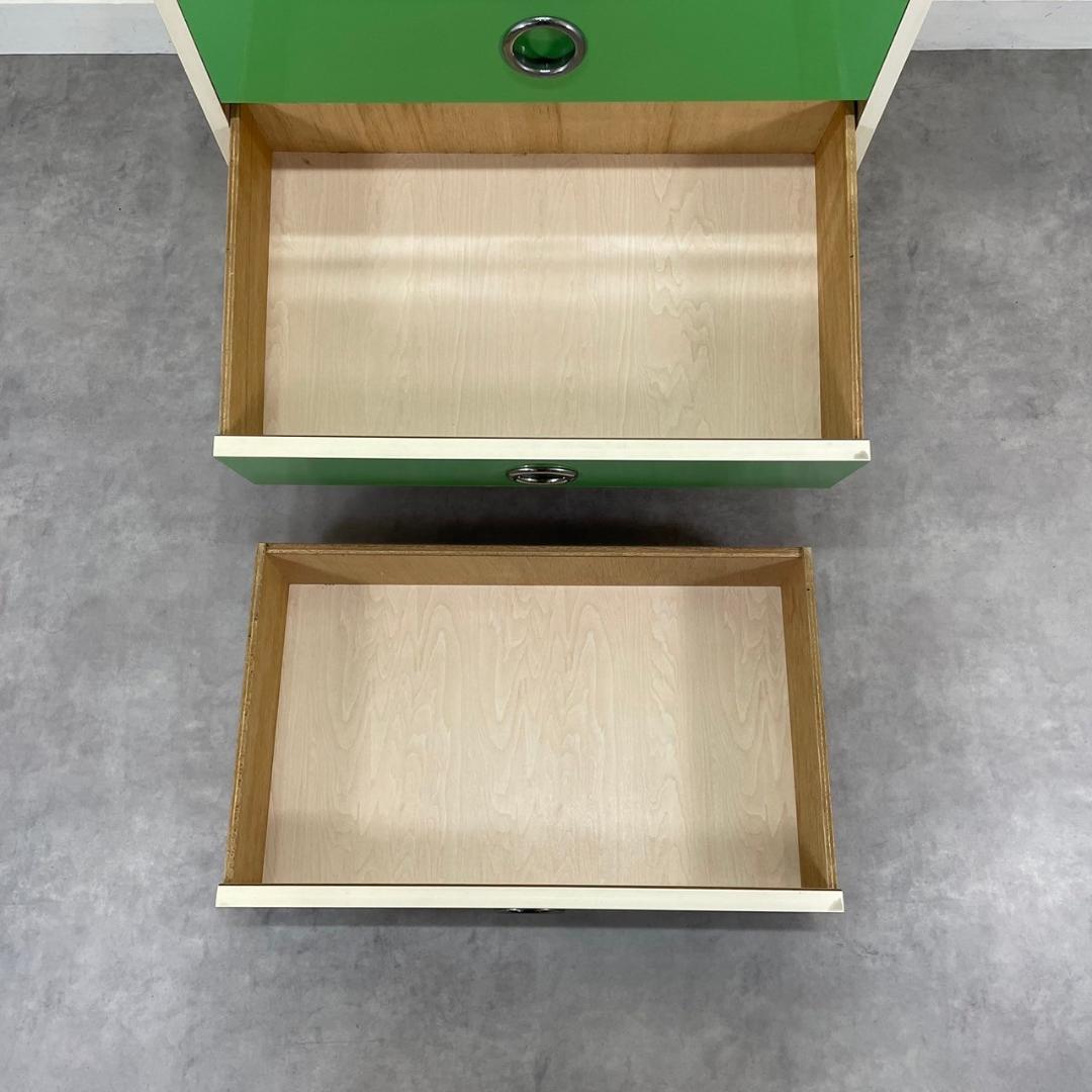 昭和レトロ チェスト グリーン タンス 4段 引き出し 収納 レトロ 緑