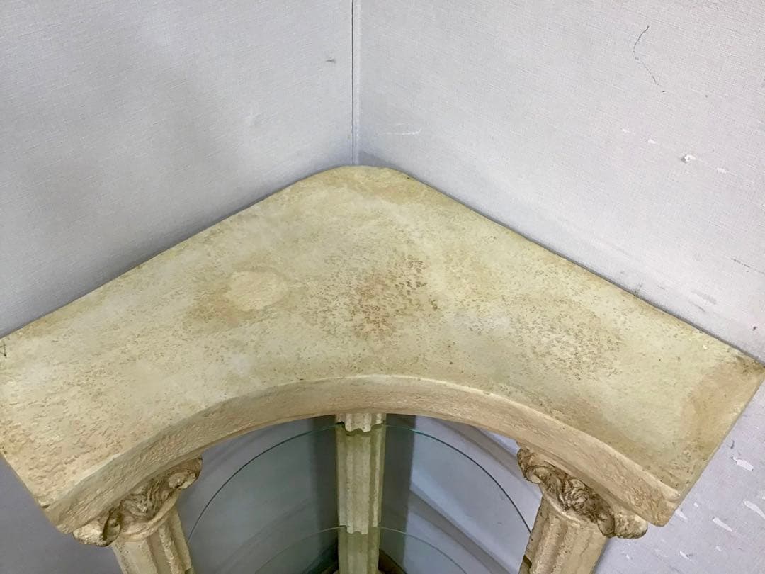 レティシア☆管357☆デコラティブ☆ギリシャ神殿☆コーナーシェルフ☆飾り棚