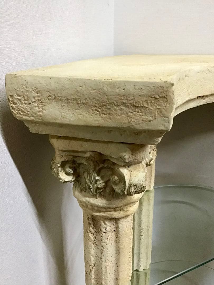 レティシア☆管357☆デコラティブ☆ギリシャ神殿☆コーナーシェルフ☆飾り棚