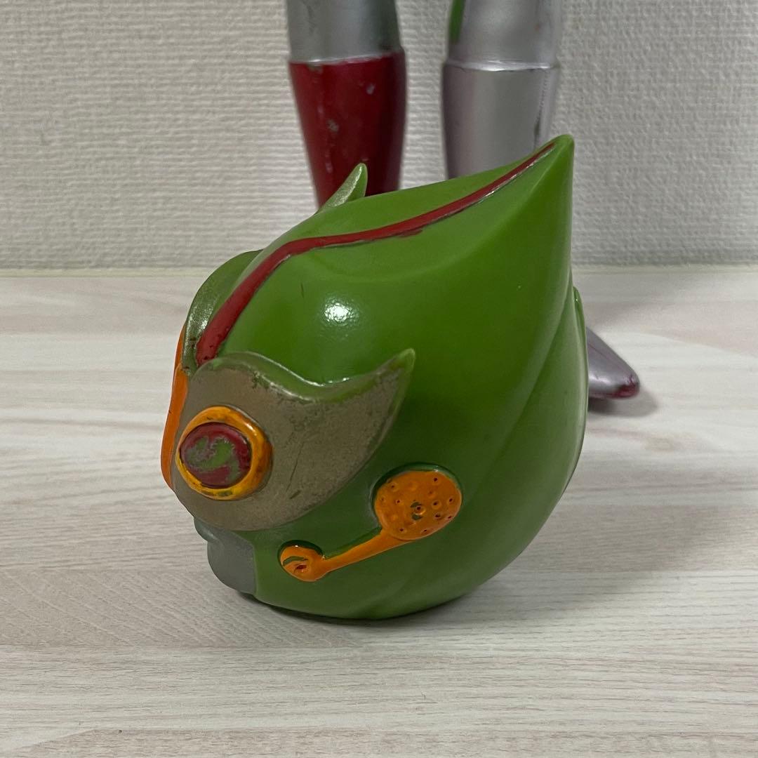 旧バンダイ ソフビ サンダーマスク フィギュア 東洋エージェンシー 面