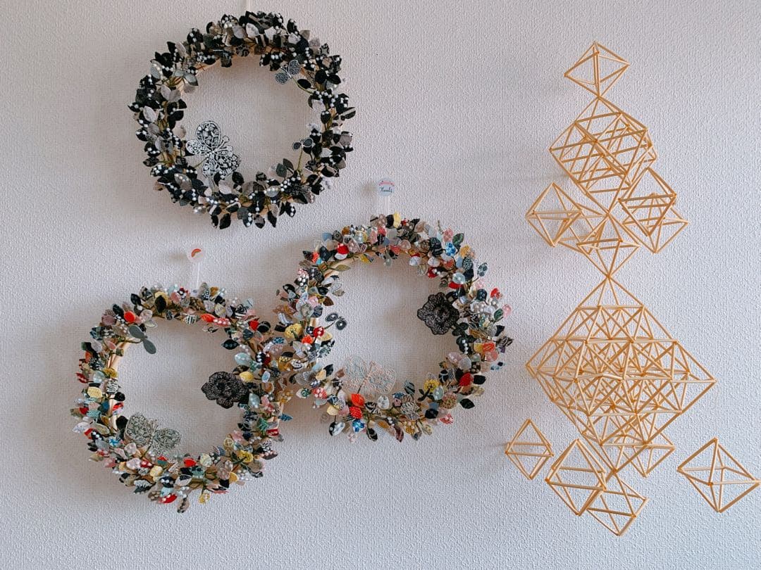 <スーパー特大サイズ③>盛り盛り森リース2025ver. ミナペルホネン　仕様