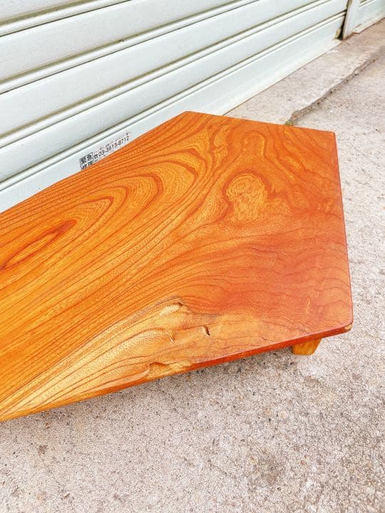 天然欅　花台　華台　椅子　台　盆栽台