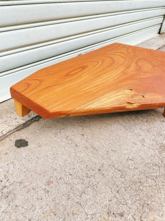 天然欅　花台　華台　椅子　台　盆栽台