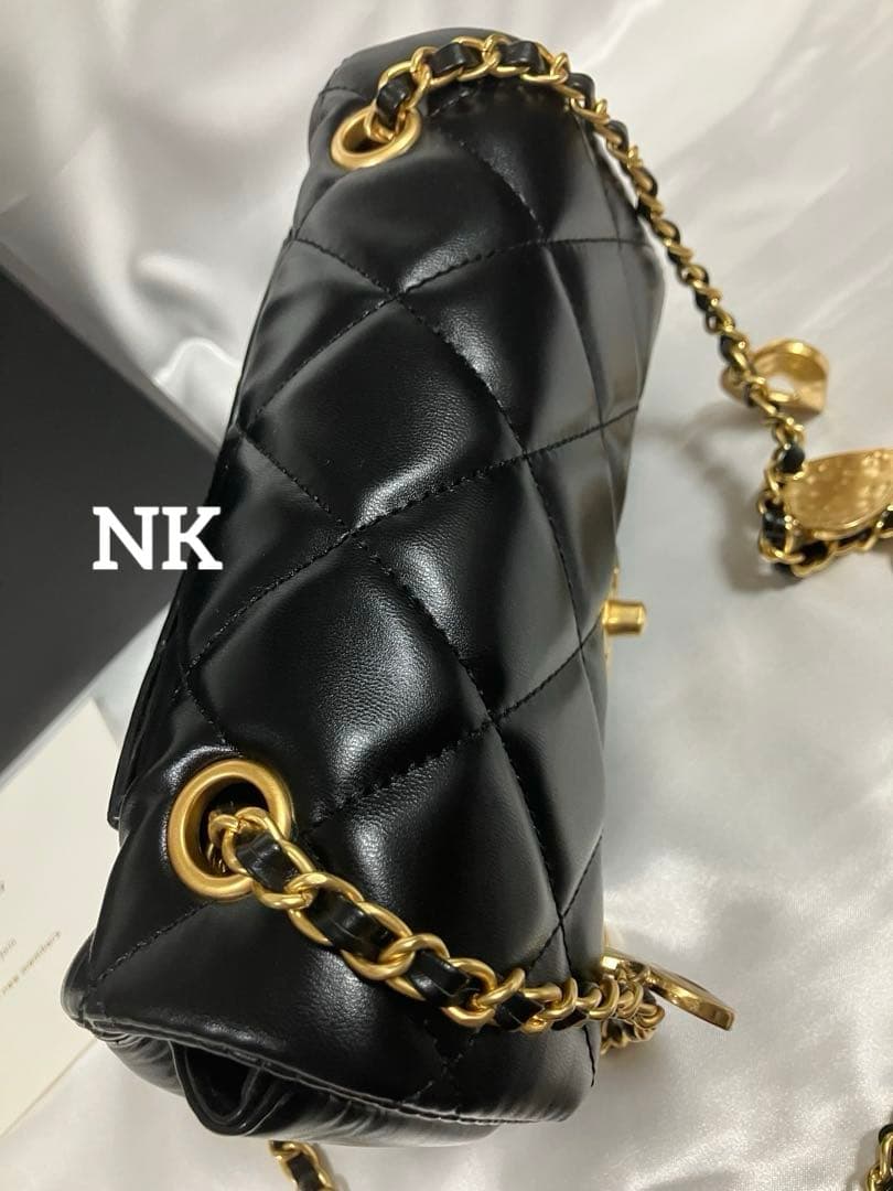 ブラック ハートチェーン シャネル ノベルティ ショルダーバッグ VIP 2