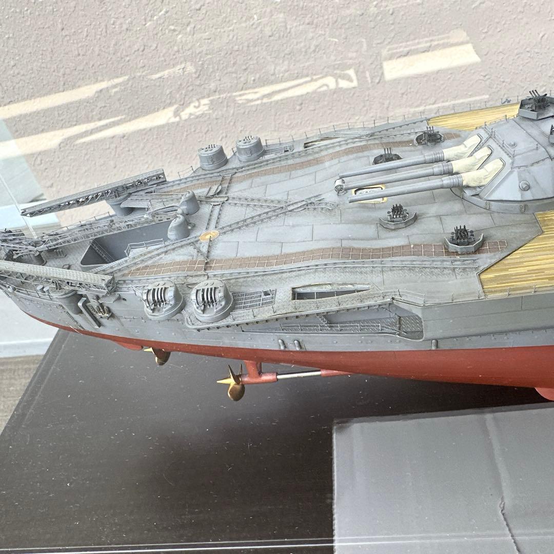 ジャンク・部品取】タミヤ1/350戦艦大和プレミアム完成品・アクリル