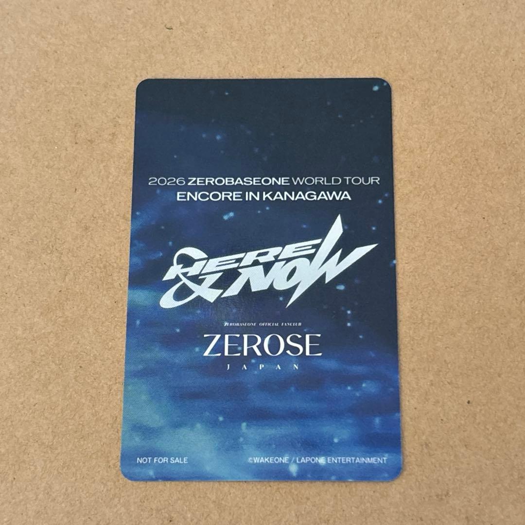 ZEROBASEONE ゼベワン ジャンハオ トレカ 横浜 FCブース 会場限定