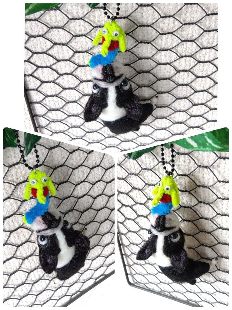 羊毛フェルト　チワワ　フレンチブルドッグ