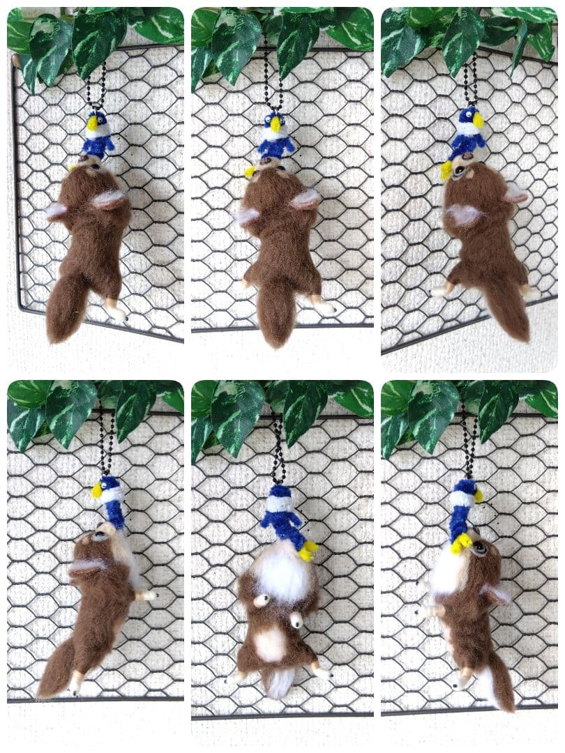 羊毛フェルト　チワワ　フレンチブルドッグ