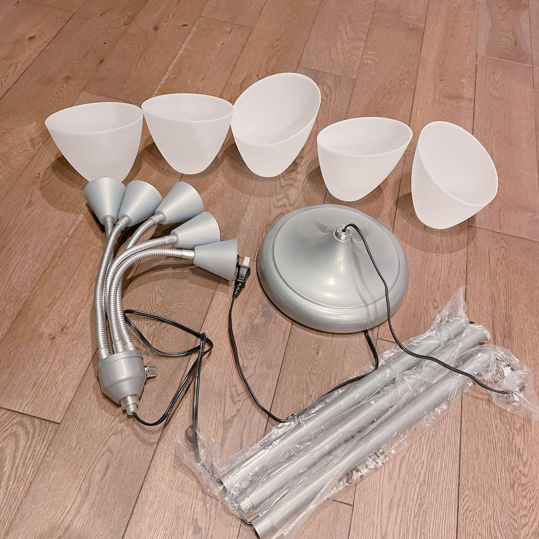 メデューサ シルバー フロアランプ アクリルシェードつき ホワイト