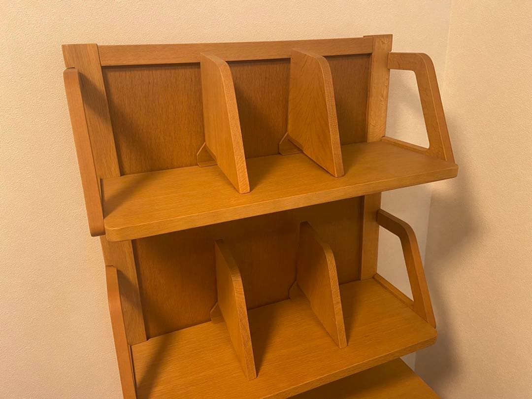 〈送料込み〉木製本棚 仕切り付き