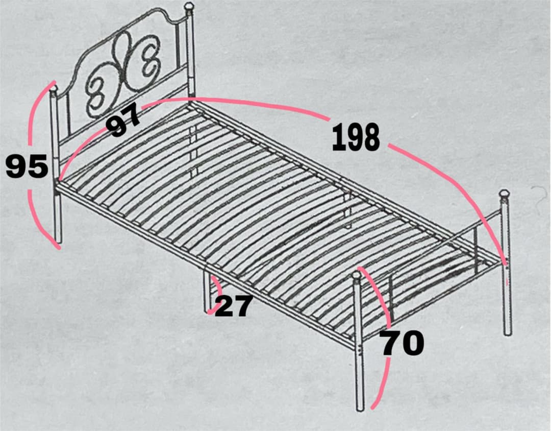【 ニトリ 】シングル　パイプベッドフレーム