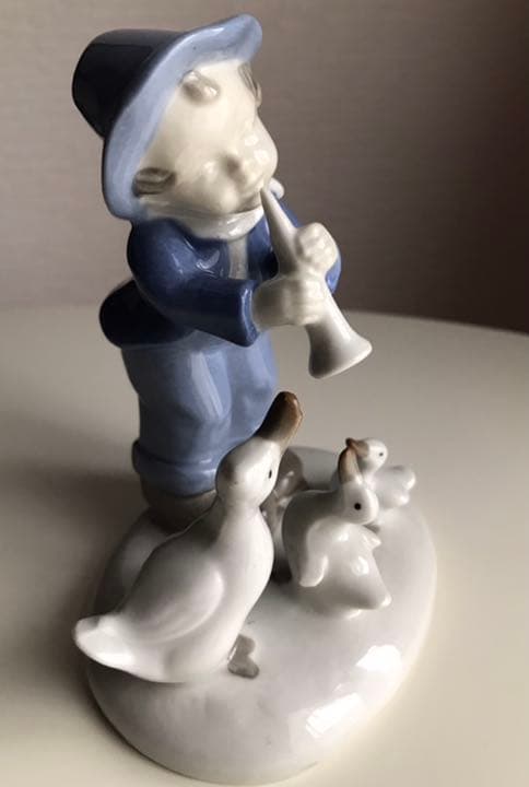 美品陶器人形　笛