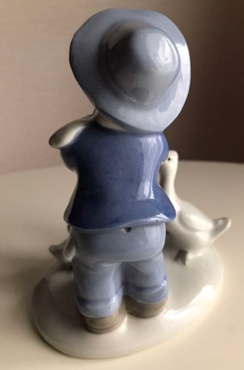 美品陶器人形　笛