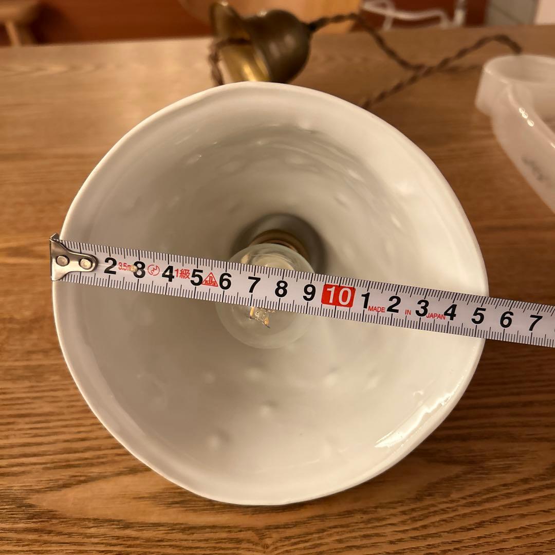 イギリス　アンティーク　ホワイト　ペンダントライト 星型