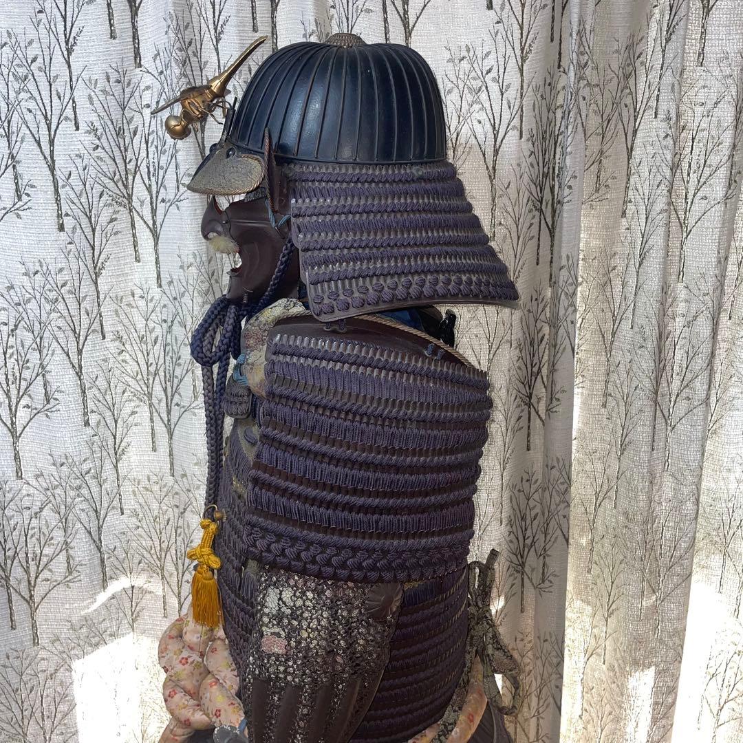 忠*読様 【希少銘品】薩摩住光忍作 甲冑一式 トンボ前立て兜 等身大