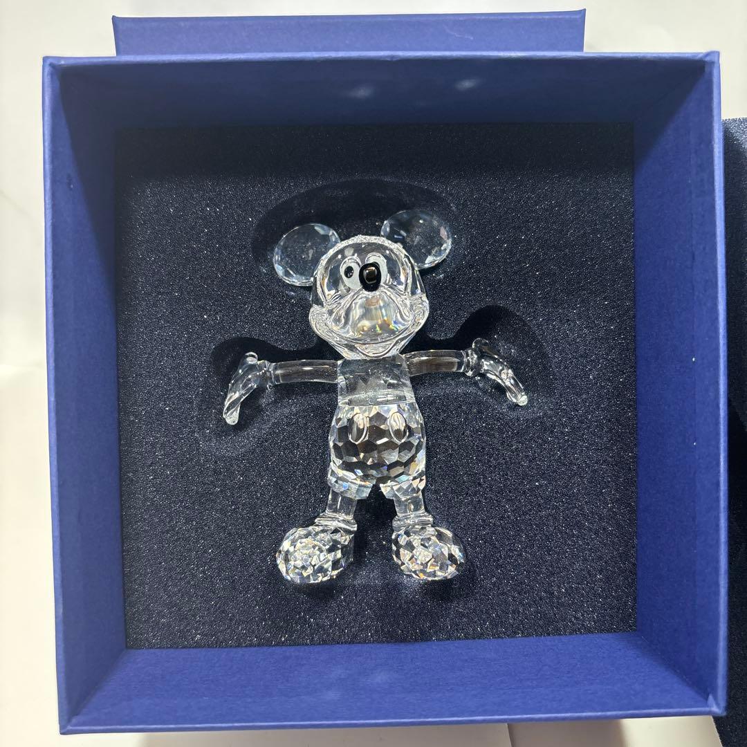 ディズニー　swarovski スワロフスキー　ミッキー　美品