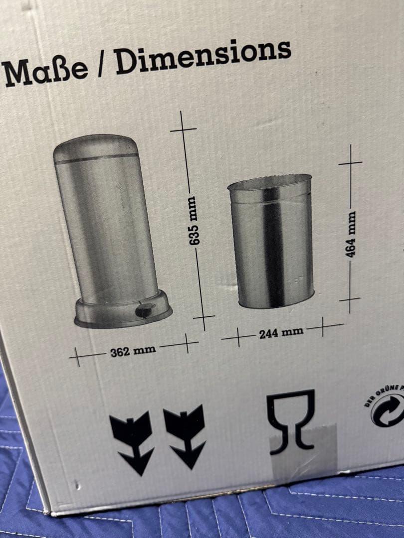 《定価6.5万未使用》ウェスコごみ箱20L ミント　ペダルピン&メタルライナー