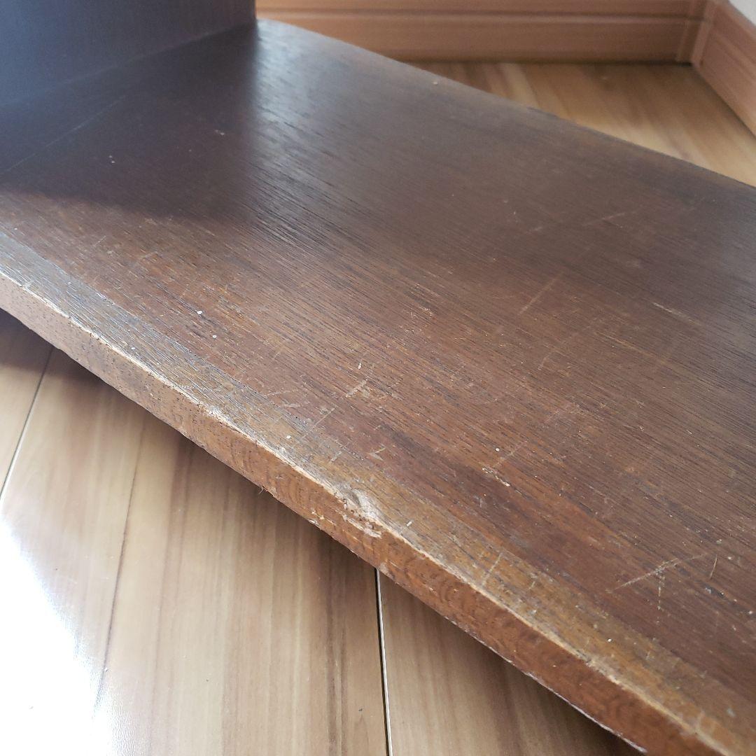 ラワンの5段収納棚　木製　ラワン材　オープンラック　古家具