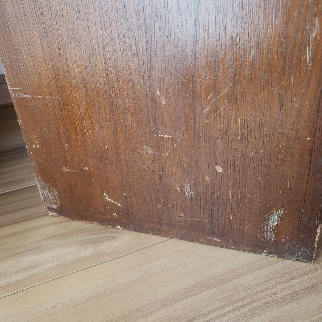 ラワンの5段収納棚　木製　ラワン材　オープンラック　古家具