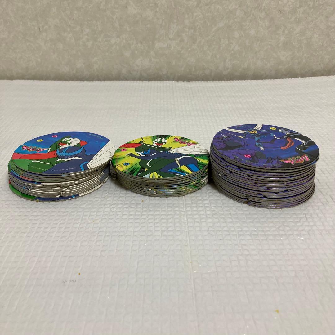 TS60 昭和レトロ 夢戦士ウイングマン 当時物 メンコ 輪ゴム劣化跡あり