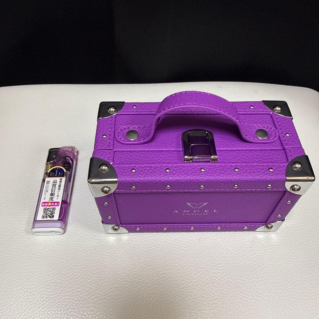 ミニケース　エンジェルシャンパンケース　angel パープル