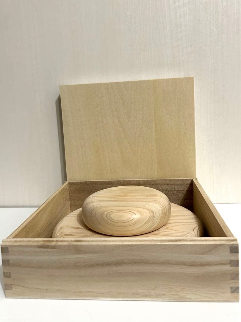 国産ヒノキ木製鏡餅②