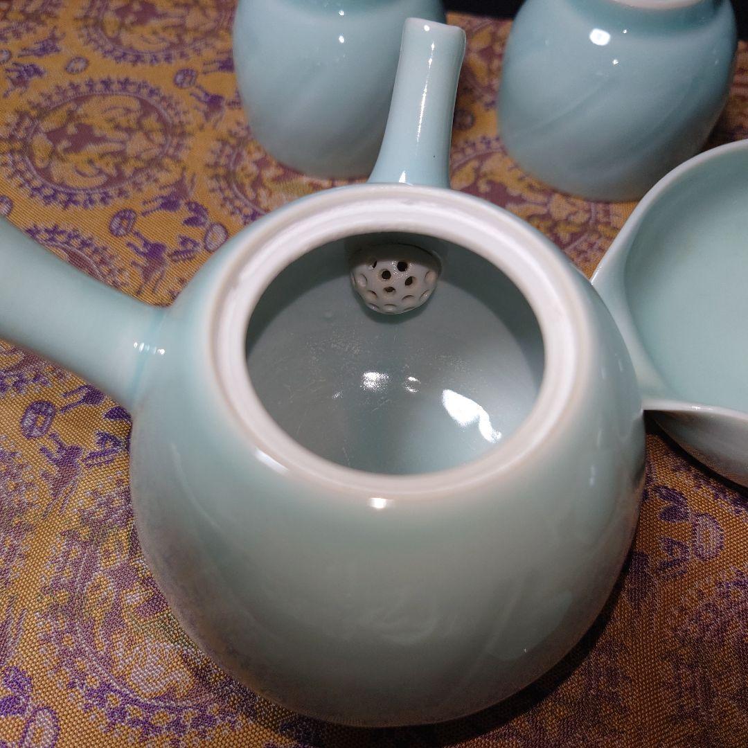 山田光 走泥社 白青磁 茶器揃 煎茶器 7点 - メルカリ