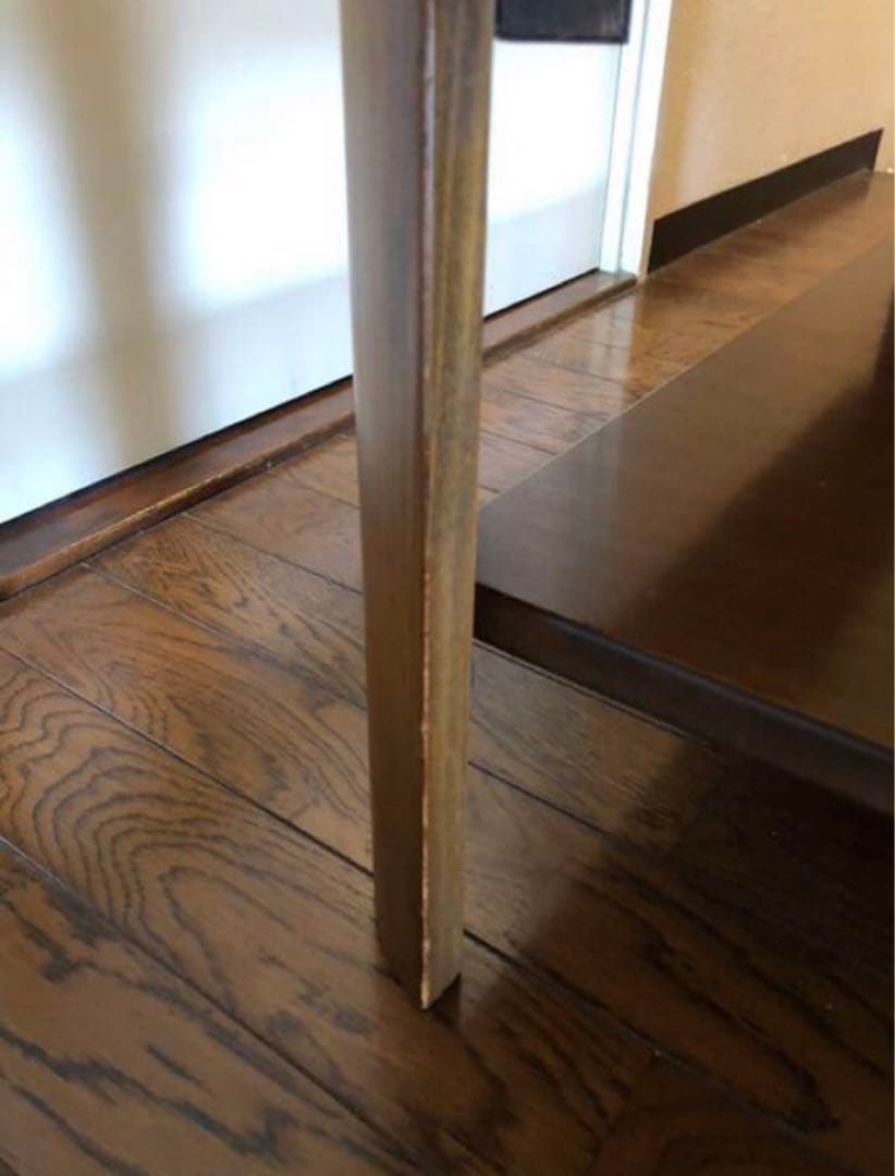 テーブル　コーナーテーブル　三角テーブル　ガラス　レトロ　机　アンティーク