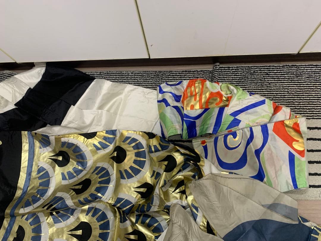 鯉のぼり　太郎黄金鯉のぼり　使用品　4Mセット　こいのぼり