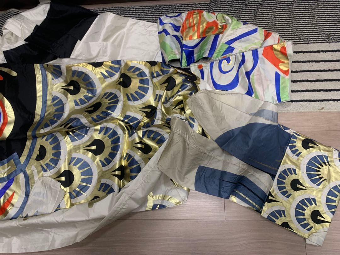 鯉のぼり　太郎黄金鯉のぼり　使用品　4Mセット　こいのぼり