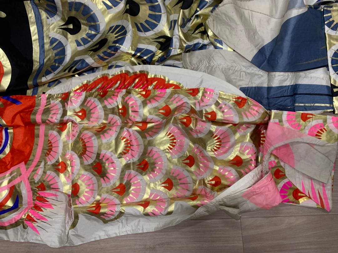 鯉のぼり　太郎黄金鯉のぼり　使用品　4Mセット　こいのぼり