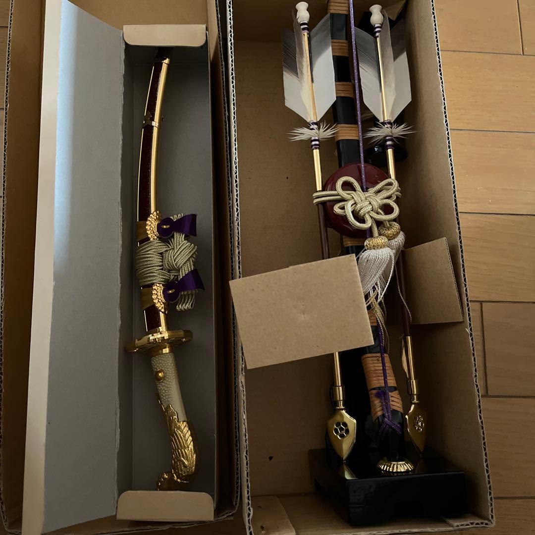 久月　兜　五月人形　こどもの日　端午の節句　加藤峻厳作　黒子札　紫裾濃縅