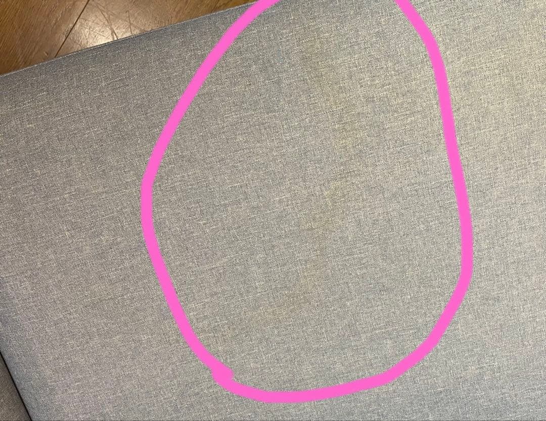 片肘右カウチ　ソファ　ライトブルー