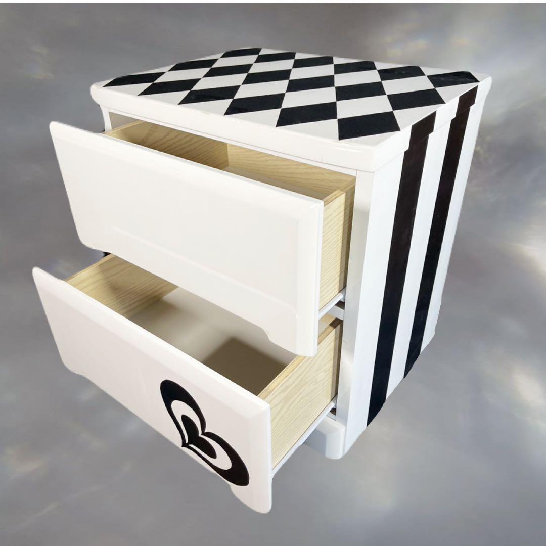 ‪‪❤︎‬ハート＆アーガイル‪‪❤︎‬2段チェスト 【送料無料】