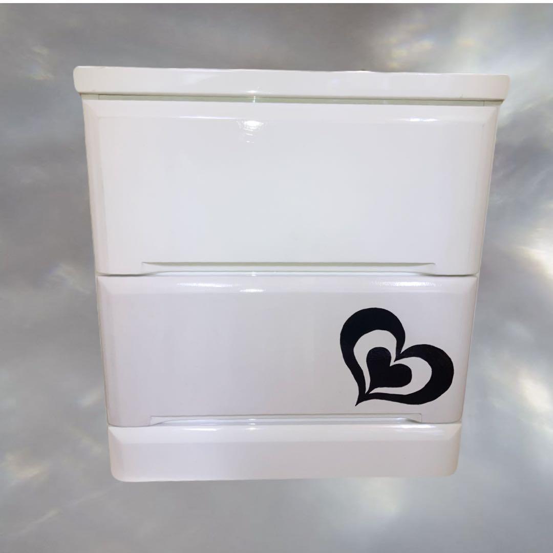 ‪‪❤︎‬ハート＆アーガイル‪‪❤︎‬2段チェスト 【送料無料】