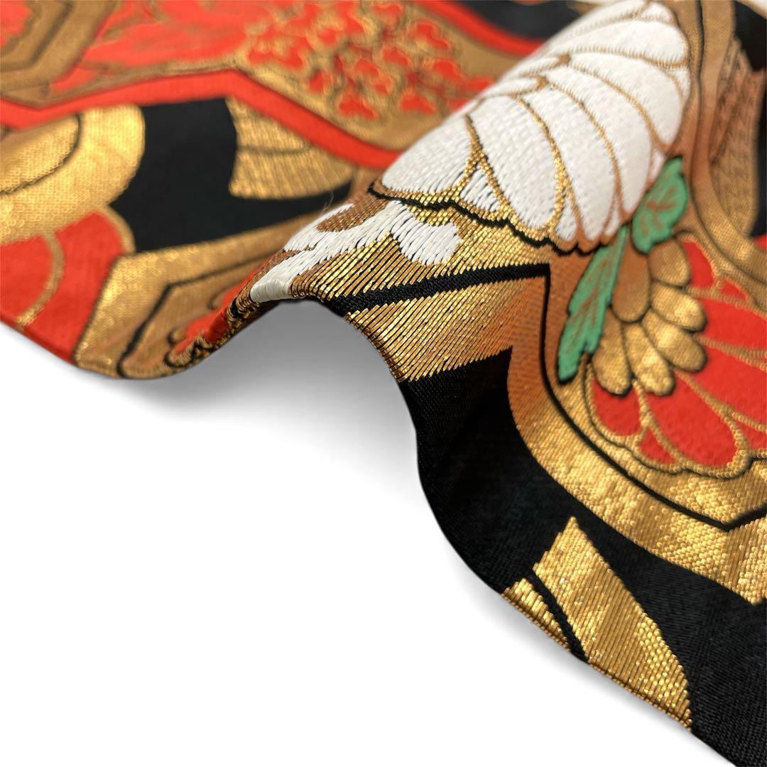 ◎mk-1817　七五三　女の子　着物・帯セット　7歳　　12-15