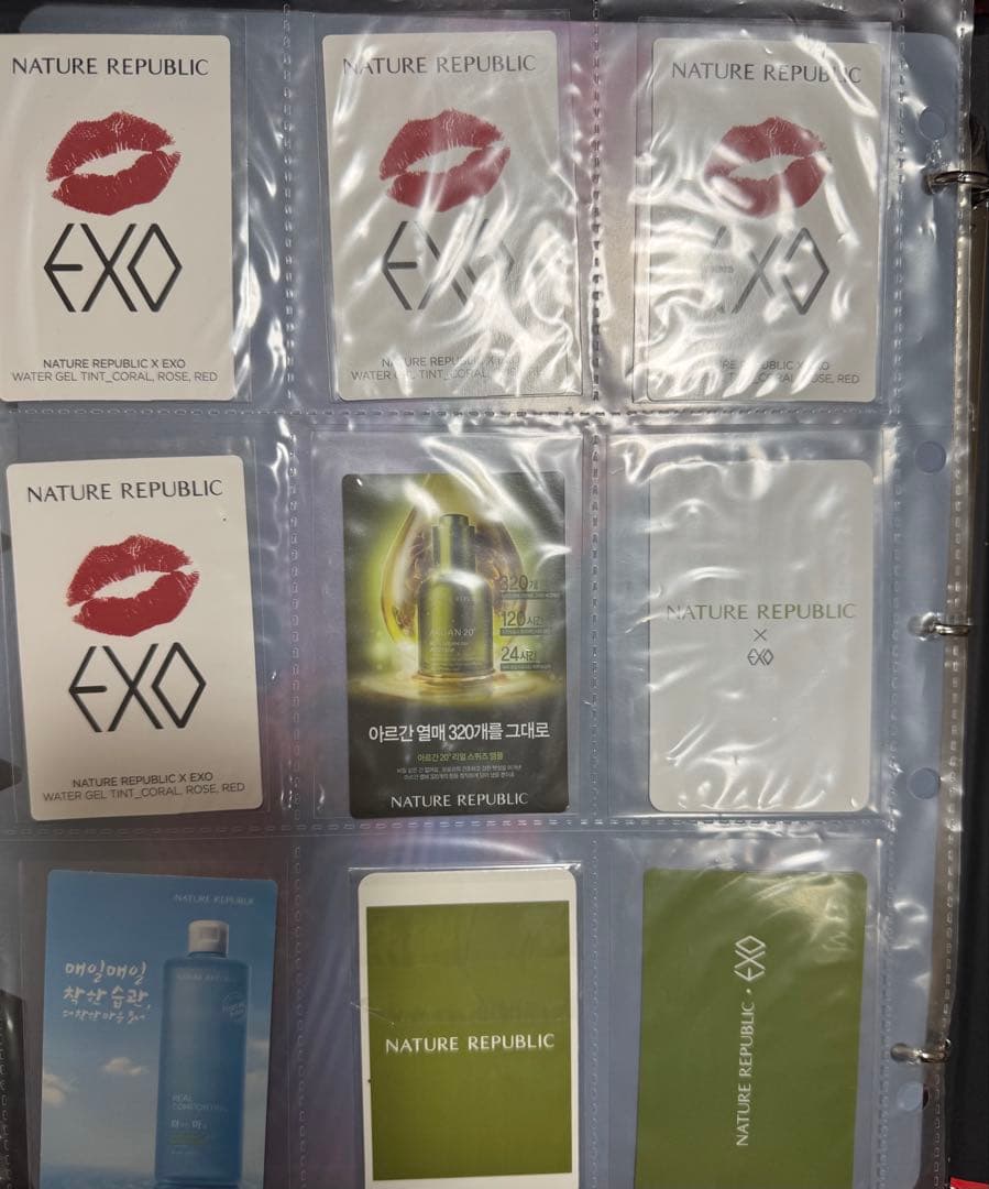 EXO NATURE REPUBLIC トレカ9枚セット