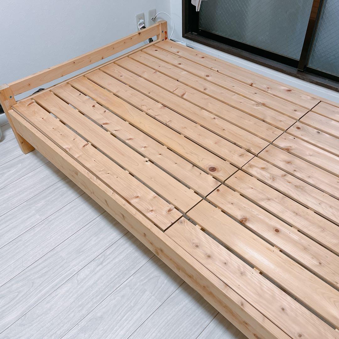 高さ調節可能！ シングルベッド【2口の充電付き】