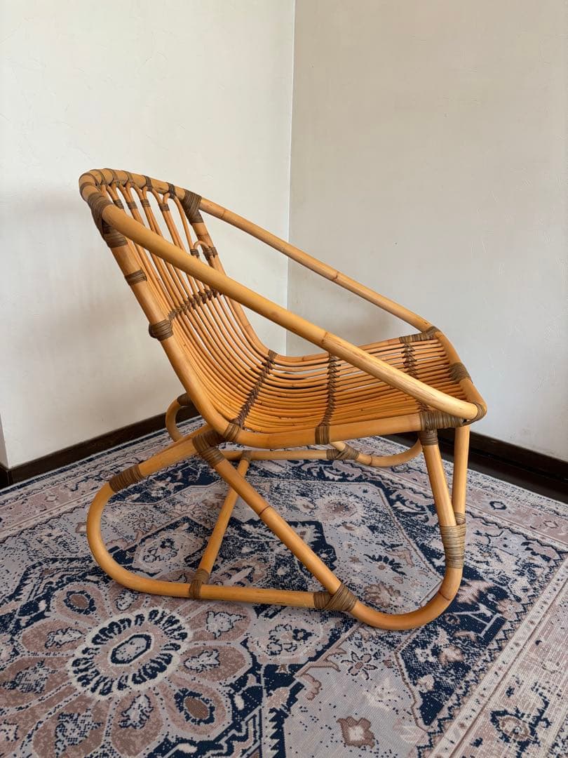 ラタンチェア Ｌサイズ ラタン椅子 籐椅子 ラウンジチェア　KAGLAB