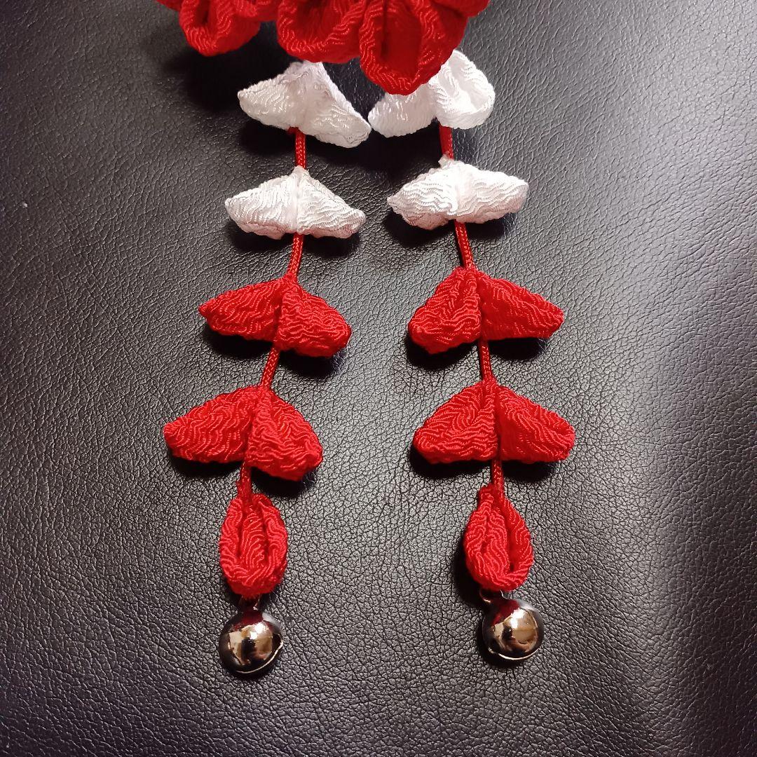 新品未使用【七五三】髪飾り　勝山かんざし　日本髪　つまみ細工　ハレの日　お花飾り