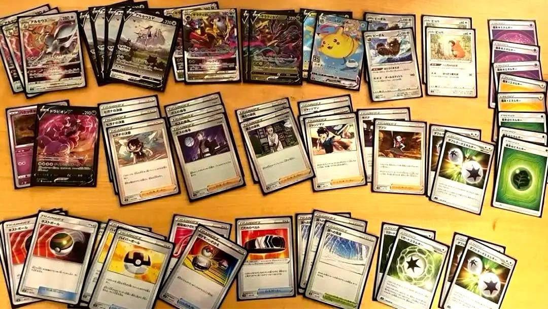 引退品】ポケカ構築済み12デッキセット1651枚。総額50万円分即プレイ