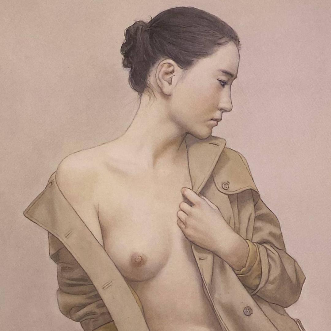 高塚省吾、【ゆるやかな時間】、希少な額装用画集画、新品高級額 額装付