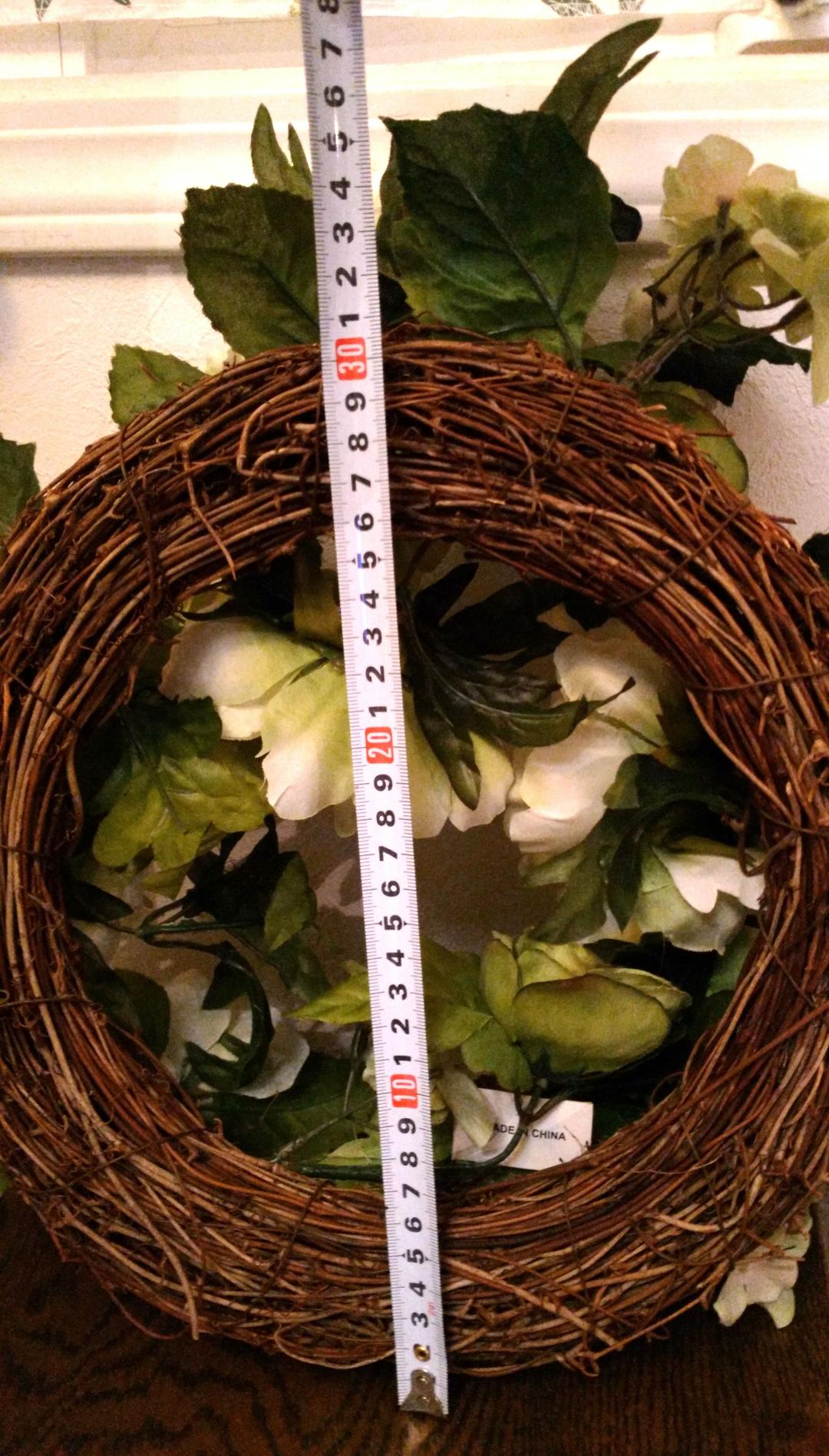 大きいリース☆ウエディングプレート側にも♡