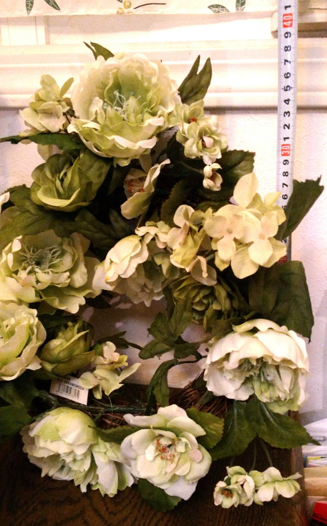 大きいリース☆ウエディングプレート側にも♡