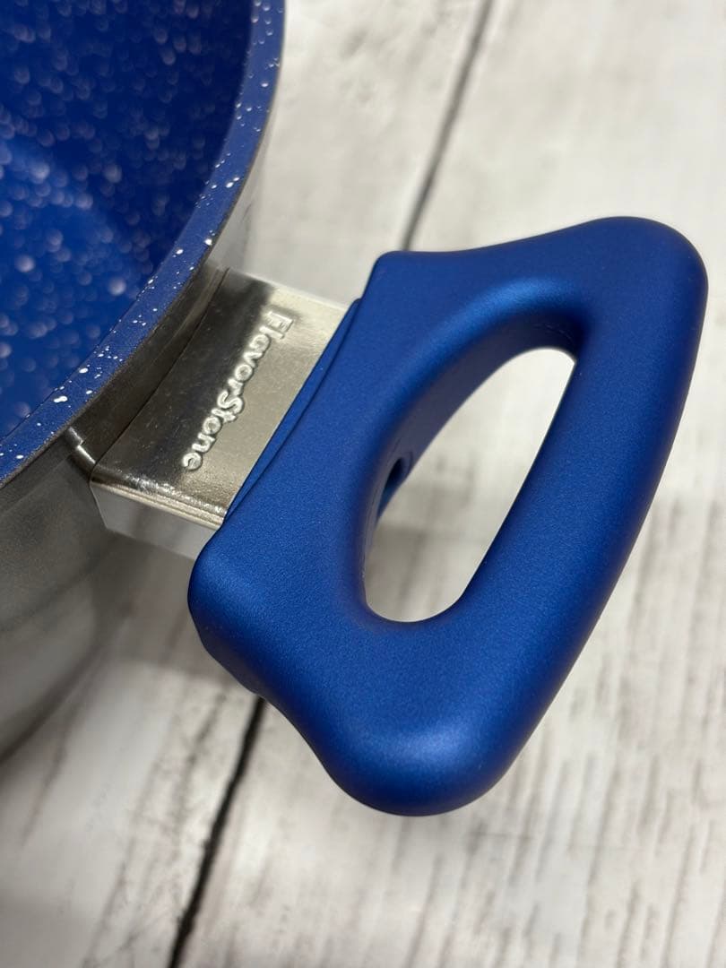 未使用⭐️ Flavor Stone フレーバーストーン　鍋2点セット　青