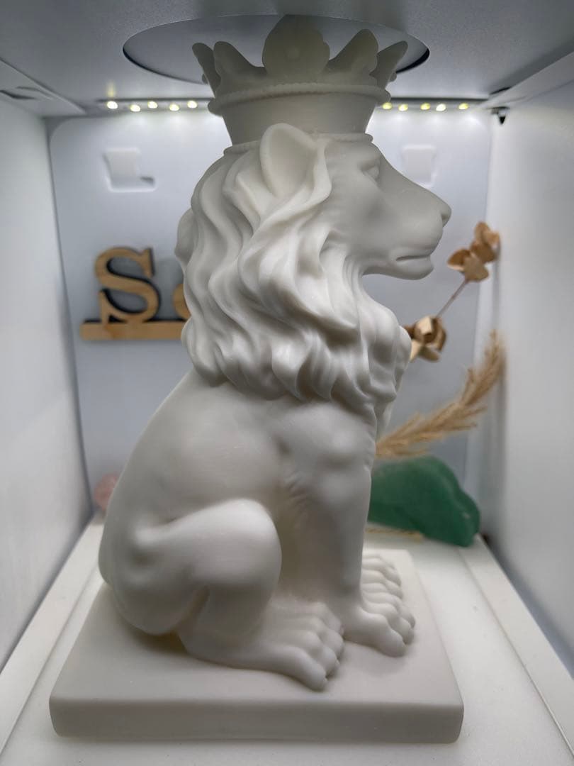 S♡Jewelryshop様【2053】ライオン台座(大)  白