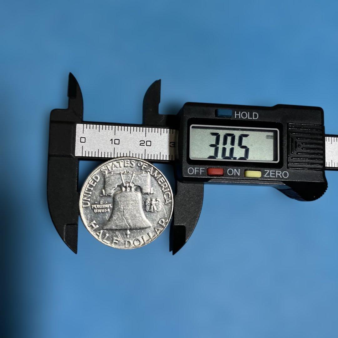 1958年 アメリカフランクリンハーフダラー銀貨D A - メルカリ