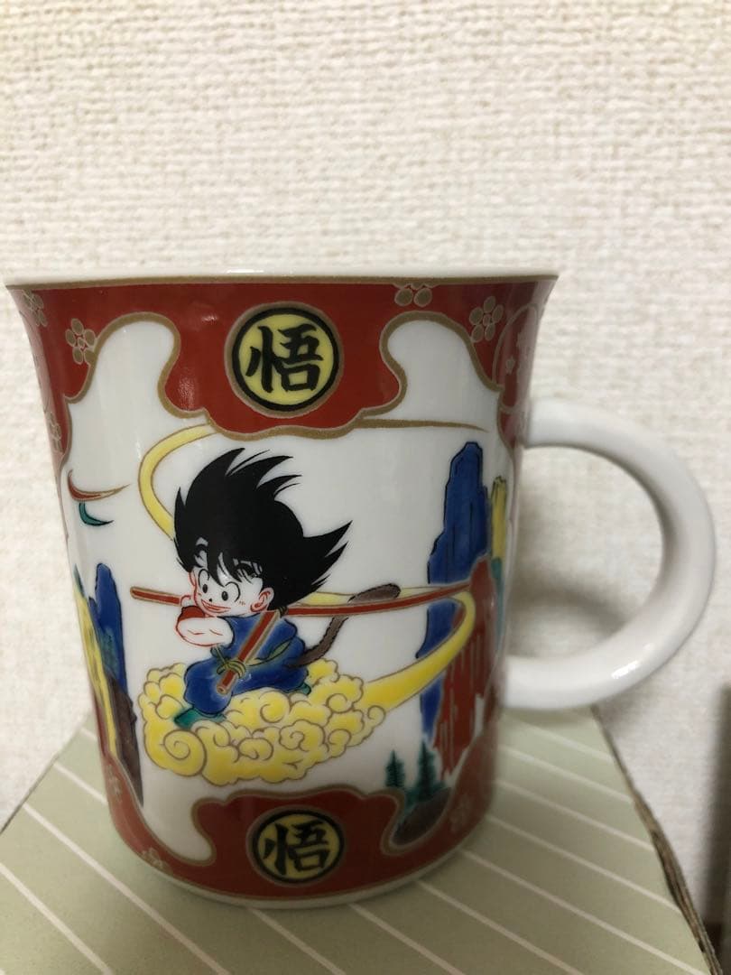 ドラゴンボール マグカップ 九谷焼 金襴龍珠図 開運七龍珠図 孫悟空