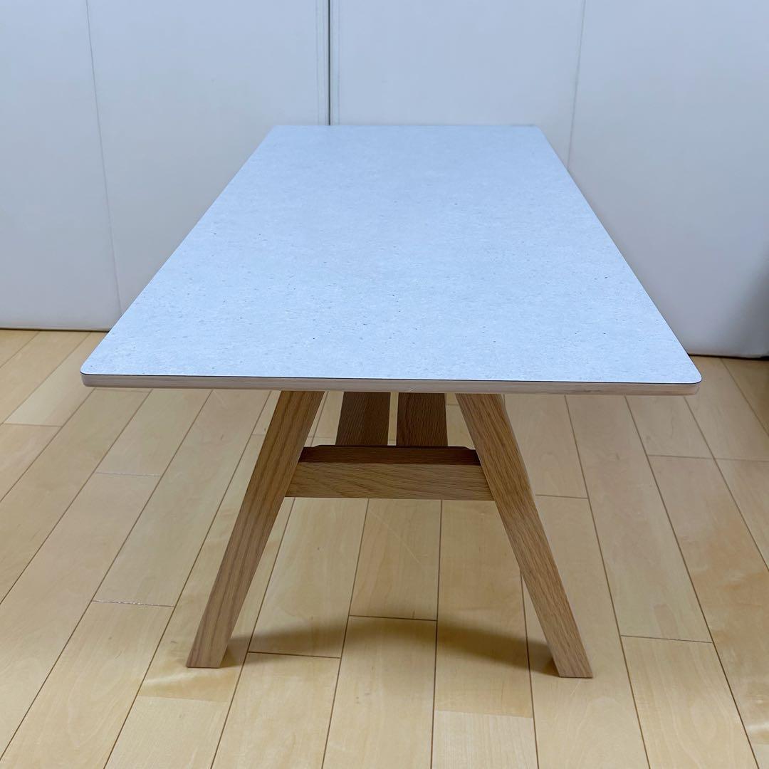 Francfranc　スターク コーヒーテーブル メラミン天板 オーク W90