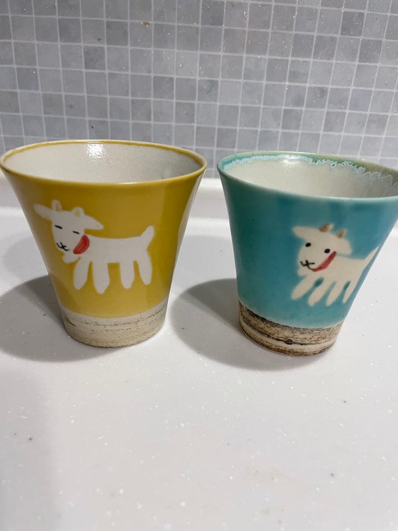 atelier quichane 動物デザイン飯碗、フリーカップ 4個セット